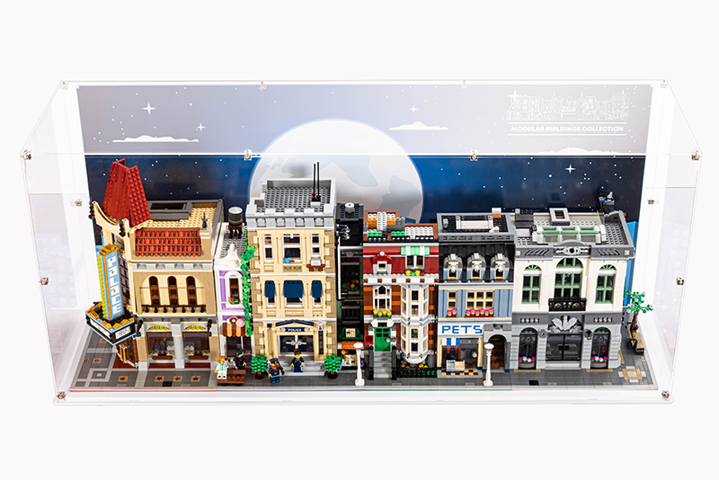 LEGO® Creator Expert 4x Modular Building Display Case (Compatible with LEGO 10182, 10190, 10185, 10197, 10211, 10218, 10232, 10243, 10246, 10251, 10260, 10264, 10270, 10278, 10297) - My Hobbies