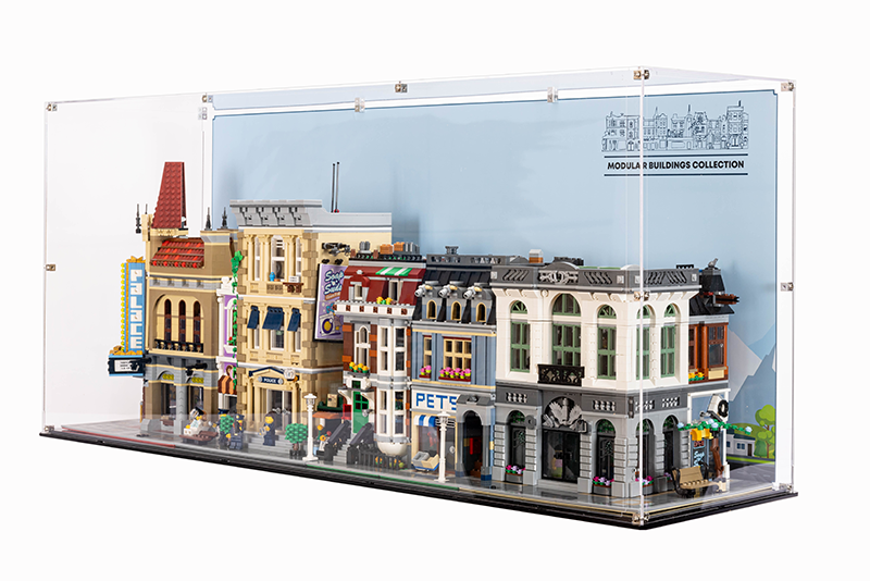 LEGO® Creator Expert 4x Modular Building Display Case (Compatible with LEGO 10182, 10190, 10185, 10197, 10211, 10218, 10232, 10243, 10246, 10251, 10260, 10264, 10270, 10278, 10297) - My Hobbies