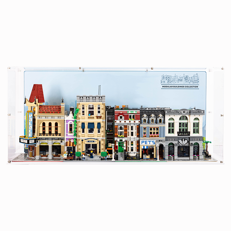 LEGO® Creator Expert 4x Modular Building Display Case (Compatible with LEGO 10182, 10190, 10185, 10197, 10211, 10218, 10232, 10243, 10246, 10251, 10260, 10264, 10270, 10278, 10297) - My Hobbies