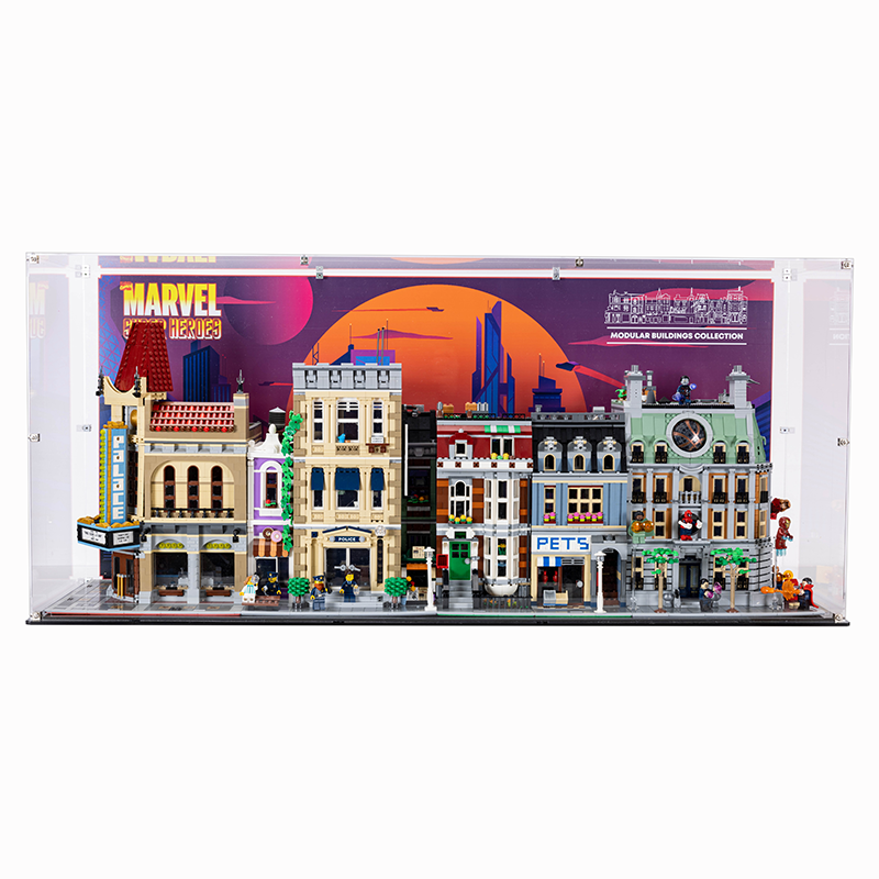 LEGO® Creator Expert 4x Modular Building Display Case (Compatible with LEGO 10182, 10190, 10185, 10197, 10211, 10218, 10232, 10243, 10246, 10251, 10260, 10264, 10270, 10278, 10297) - My Hobbies