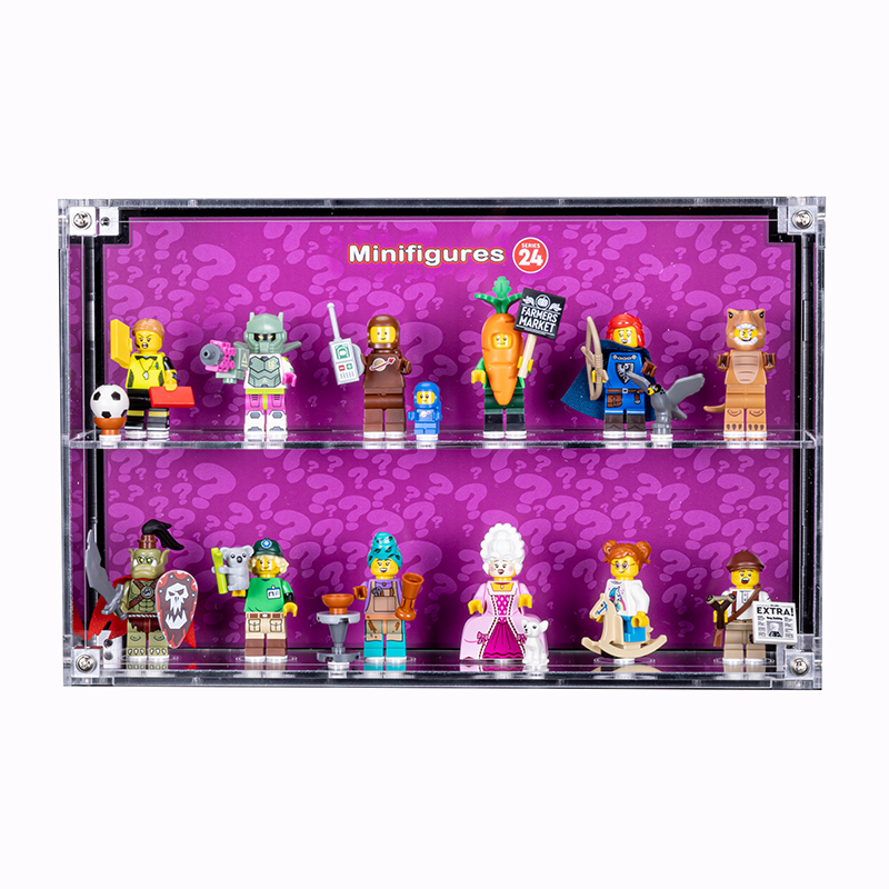 Wall Mounted Display Case for LEGO Minifigure 71037 (Series 24) With/Without background - My Hobbies