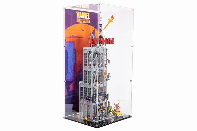 LEGO® Marvel Spider-Man Daily Bugle 76178 Display Case + 8cm angled display stand Bundle (set of 2) - My Hobbies