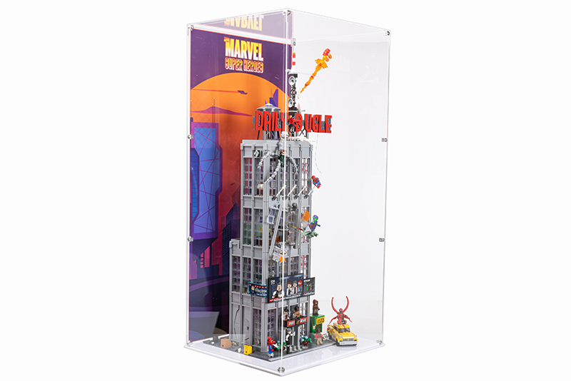 LEGO® Marvel Spider-Man Daily Bugle 76178 Display Case + 8cm angled display stand Bundle (set of 2) - My Hobbies