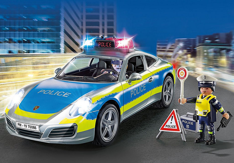 Playmobil - 70066 70764 70765 Porsche 911 Carrera 4S Police, Porsche 911 GT3 Cup, Porsche Mission E Super Bundle (Set of 3) - My Hobbies