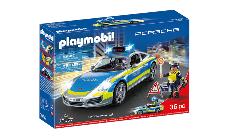 Playmobil - 70066 70764 70765 Porsche 911 Carrera 4S Police, Porsche 911  GT3 Cup, Porsche Mission E Super Bundle (Set of 3)