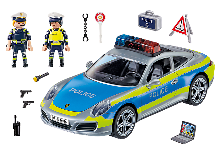 Playmobil - 70066 70764 70765 Porsche 911 Carrera 4S Police, Porsche 911 GT3 Cup, Porsche Mission E Super Bundle (Set of 3) - My Hobbies