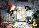 Ravensburger - Disney Pixar The Artists Desk 1000pc - My Hobbies