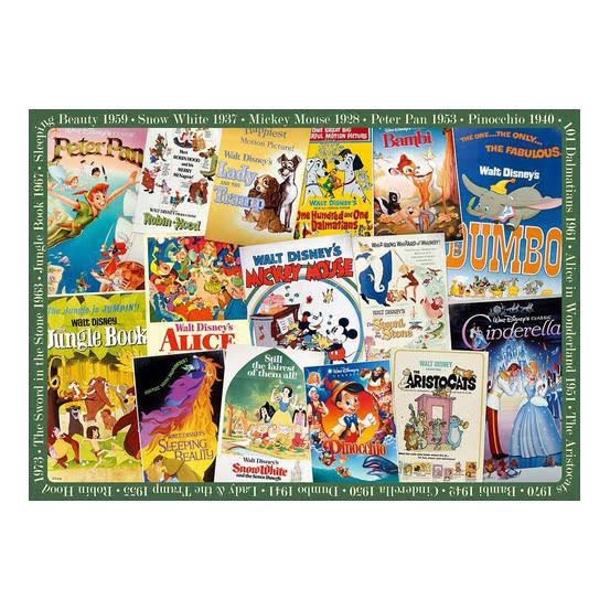 Ravensburger - Disney Vintage Movie Posters Puzzle 1000pc - My Hobbies