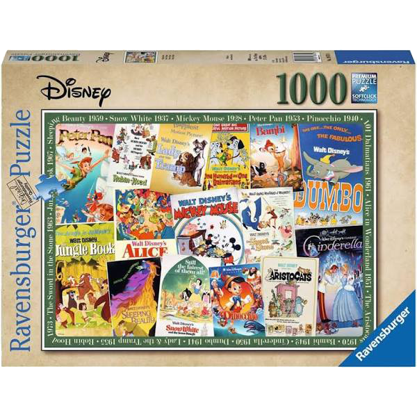 Ravensburger - Disney Vintage Movie Posters Puzzle 1000pc - My Hobbies