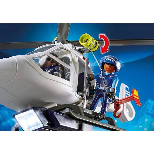 Playmobil - Police Helicopter with LED Searchlight - My Hobbies