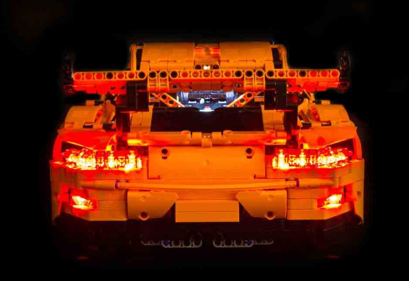 Lego technic porsche light hotsell kit