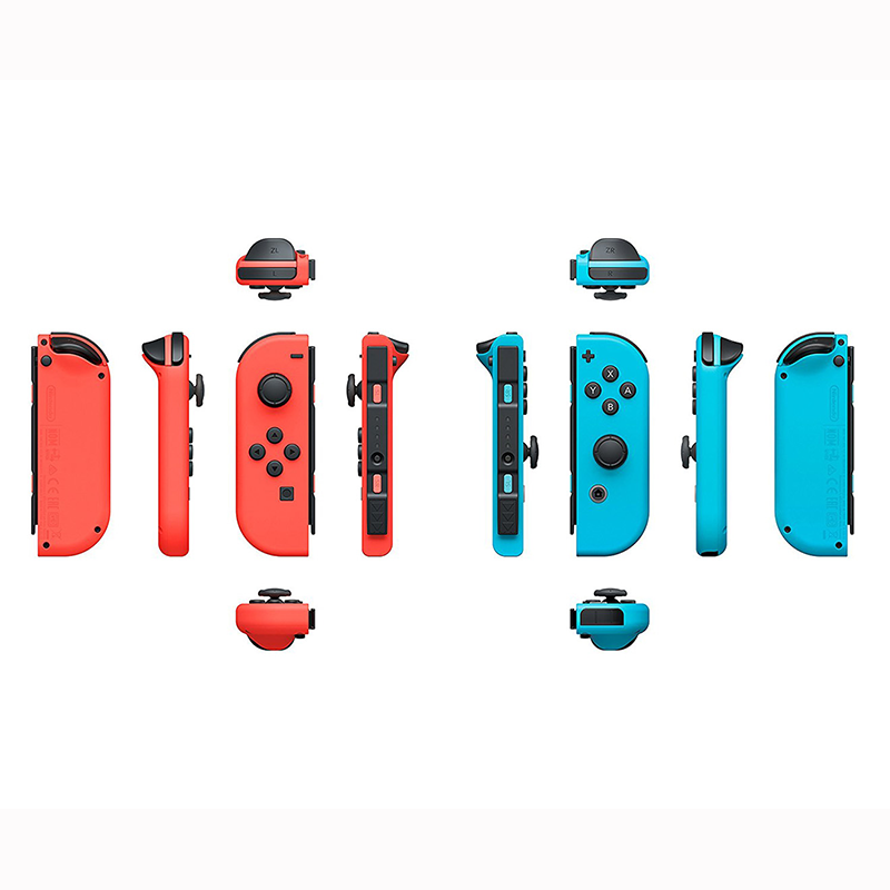 Nintendo Switch Joy-Con Neon Red and Blue Controller Pair - My Hobbies