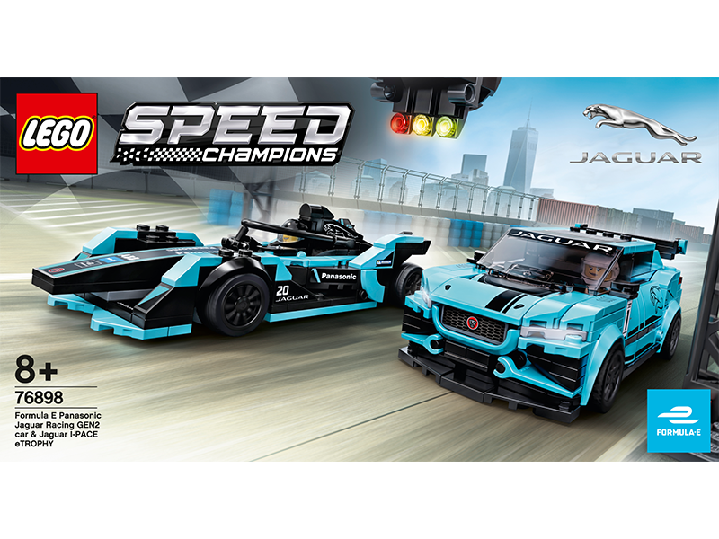 LEGO® 76898 Speed Champions Formula E Panasonic Jaguar Racing GEN2 car & Jaguar I-PACE eTROPHY - My Hobbies